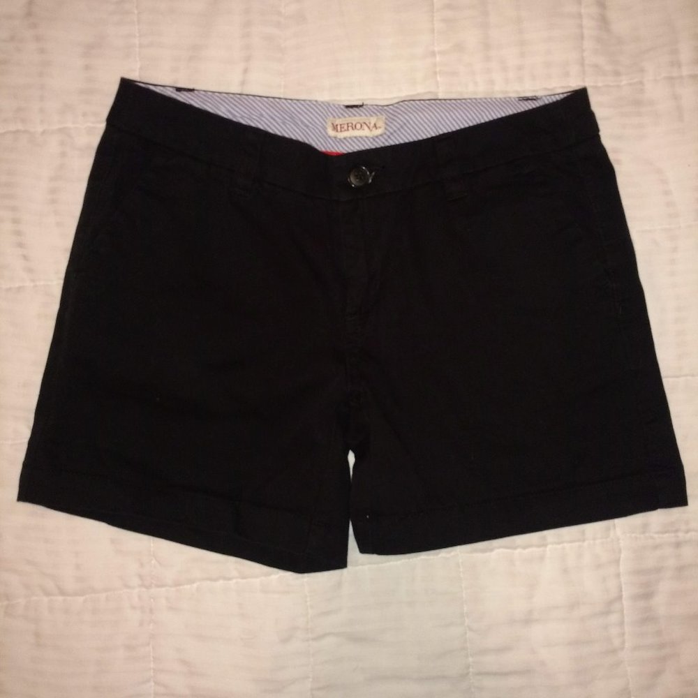 Black denim shors